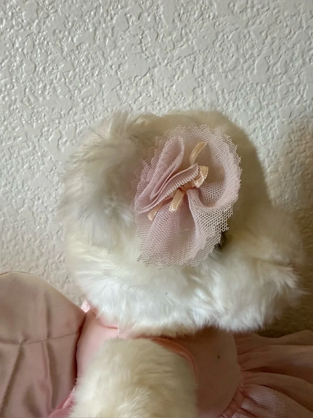 Vintage Victoria's Secret White Teddy Bear Ballerina Tutu Angel Wings Plush